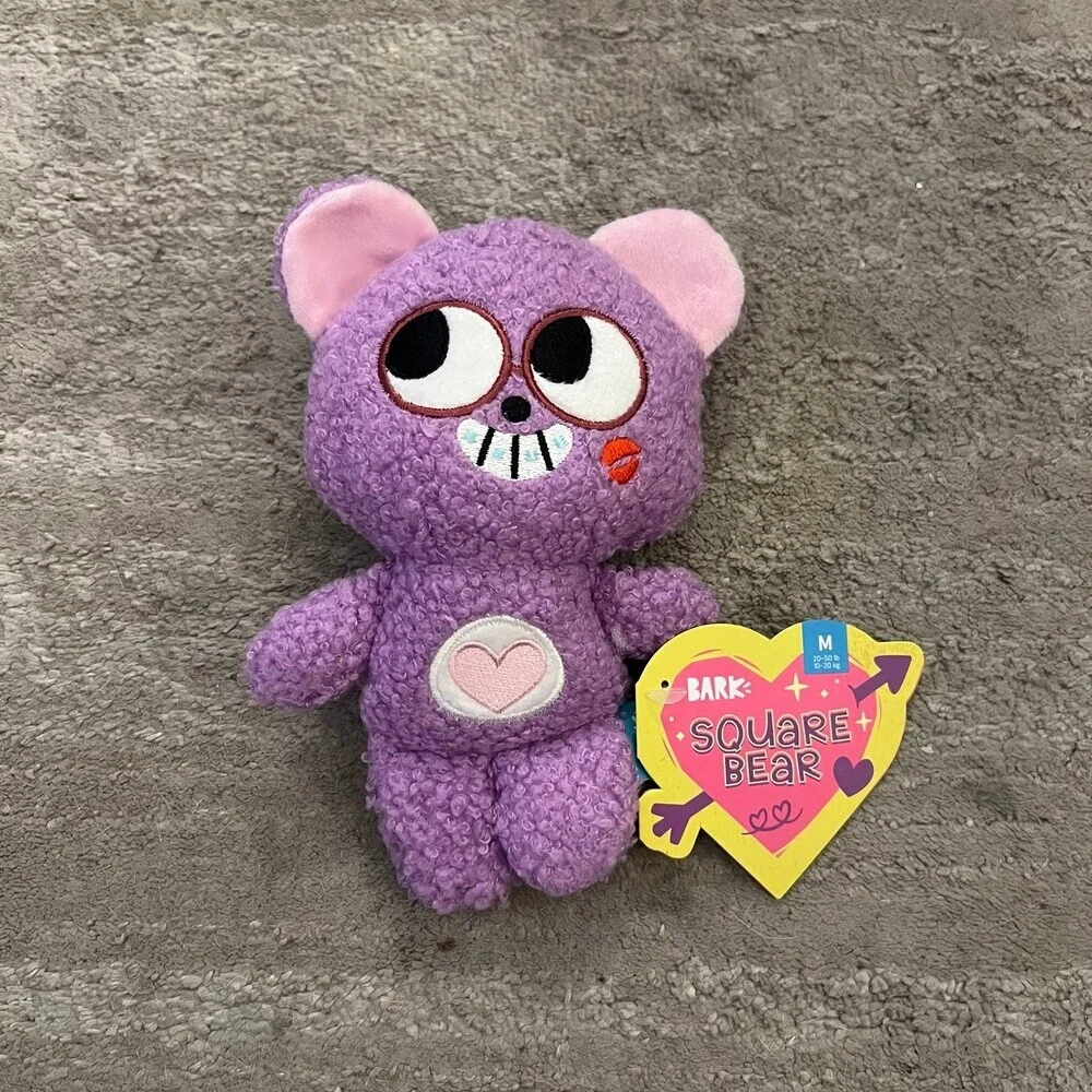 Bark Square Bear Dog Toy NEW